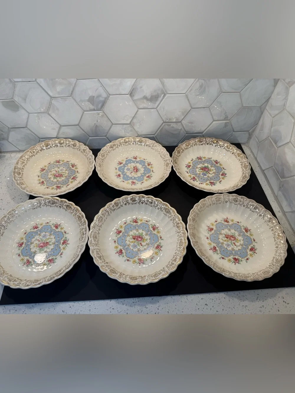 Set of 6 Limoges Lyric 8